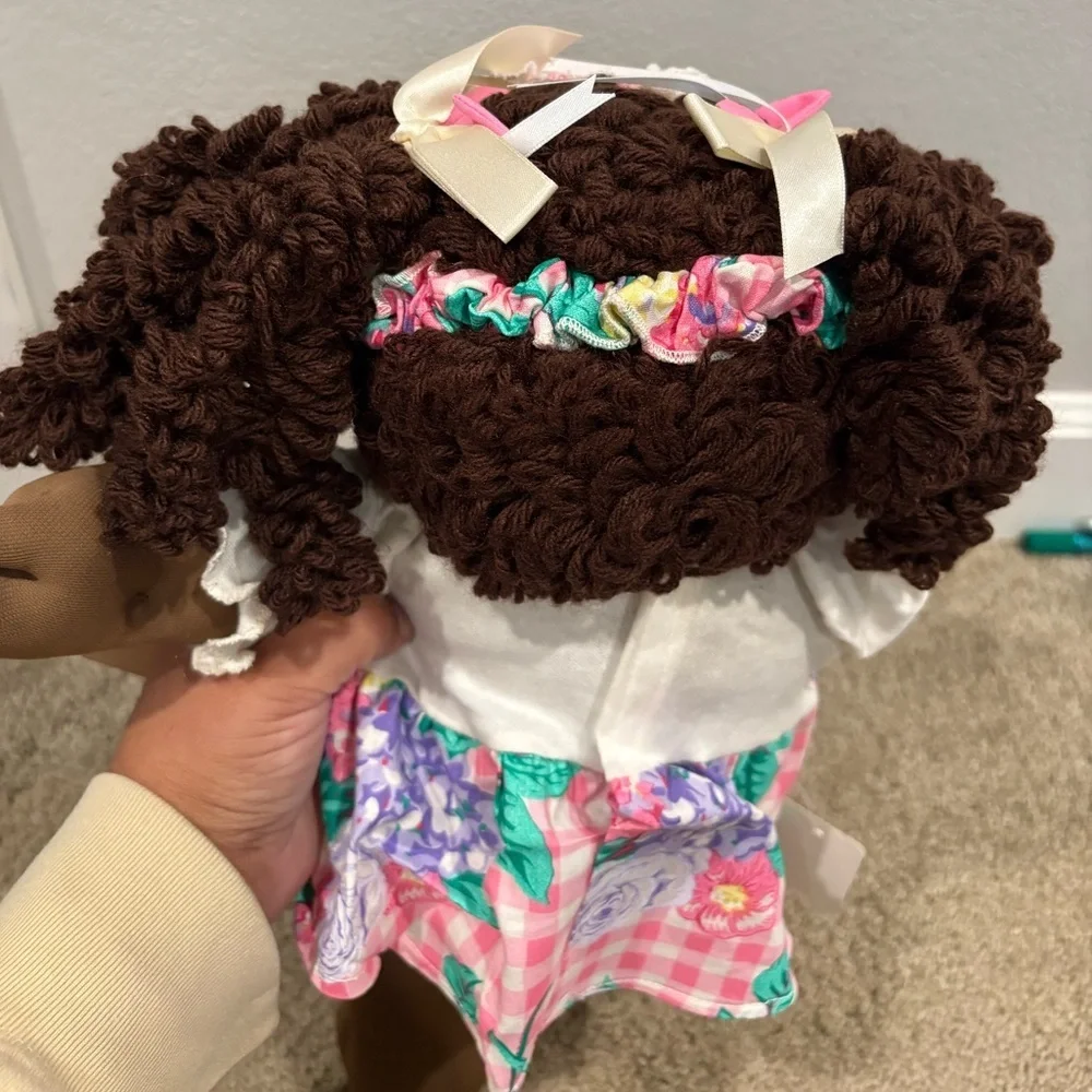 African American popcorn hair cabbage patch double pony 1986 OK factory HM #5